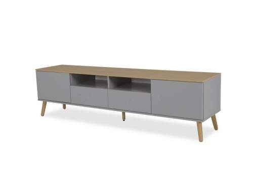 dot - tv - bench- 2 d 2dr - grey- oak- dot - széles-tv - elem - szürke-tölgy -