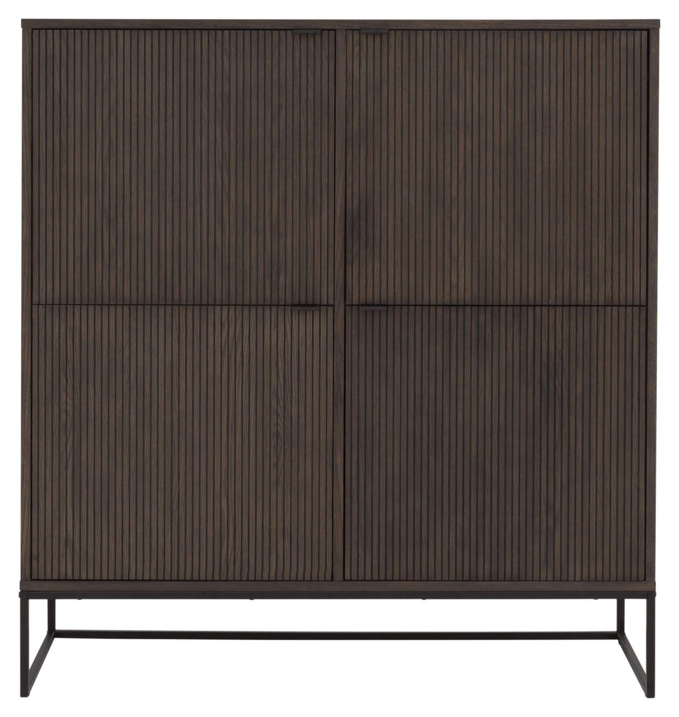 Bali highboard 4d smoked oak// Bali magas komód sötét tölgy 4d