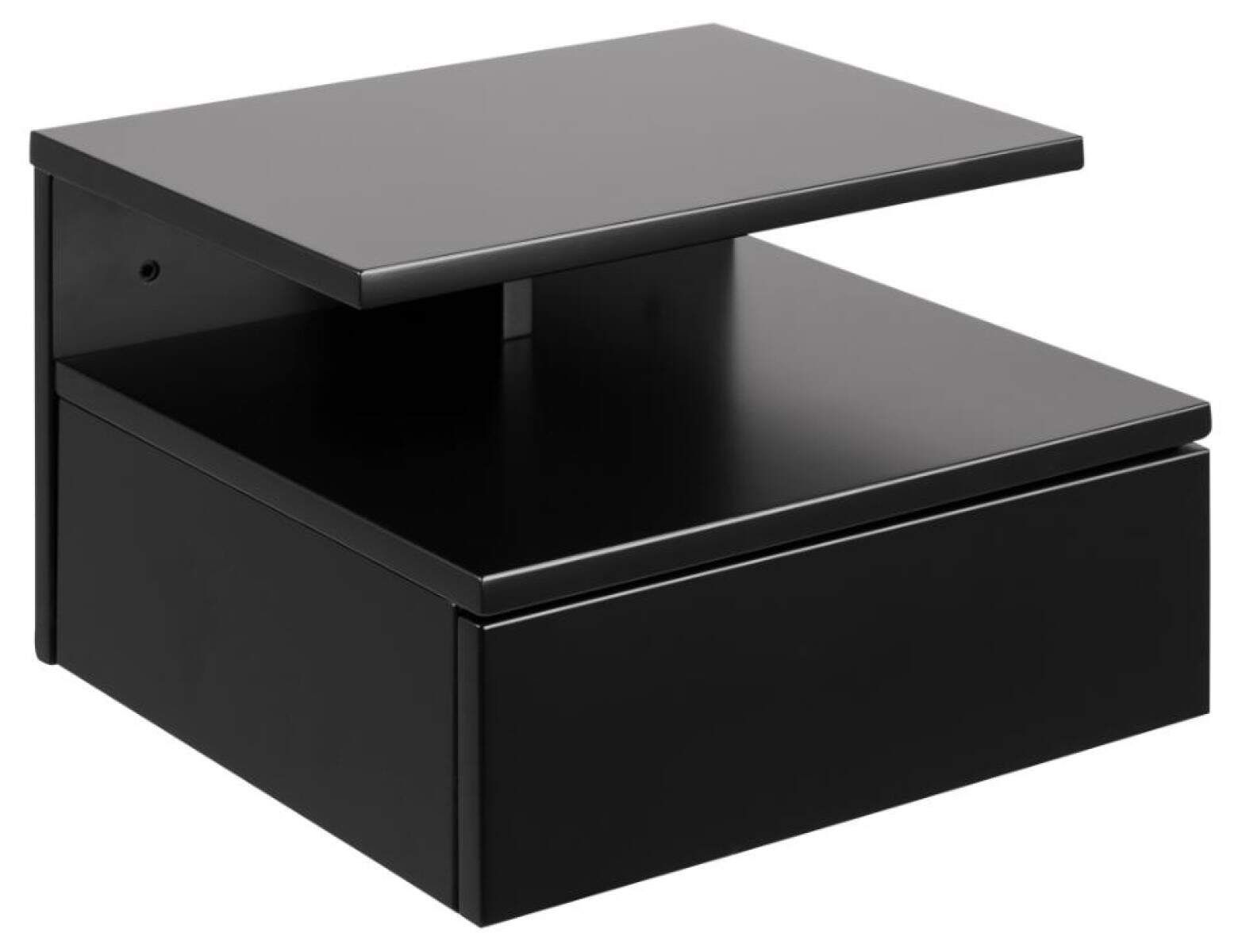 Actona Group Ashlan bedside table black // Ashlan éjjeliszekrény fekete