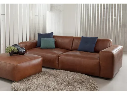 LUCERA 3 seater leather sofa