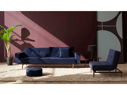 SPLITBACK sofa bed with upholstery arm rests