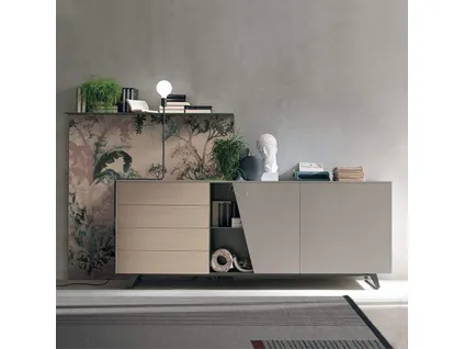 DIAGONAL sideboard - 2 doors and 4 drawers