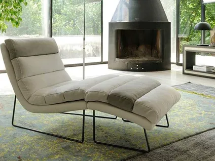 MOLLIS relax chair with foot stool