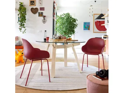 ACADEMY pp dining armchair with metal legs