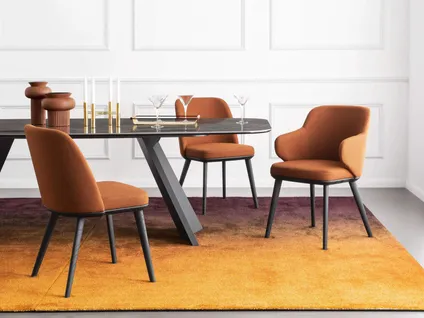 ICARO extendable rounded dining table
