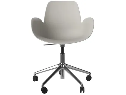 SEED swivel chair with armrest – with or without wheels