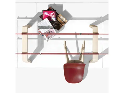 ACADEMY upholstered dining chair with wooden legs