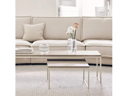 COMO coffee table 60x60 cm - Travertine Top
