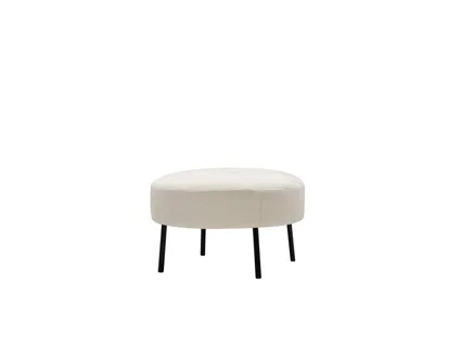 ALEX fabric round footstool