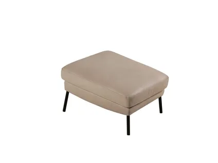 ALEX leather footstool