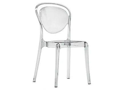 PARISIENNE transparent dining chair