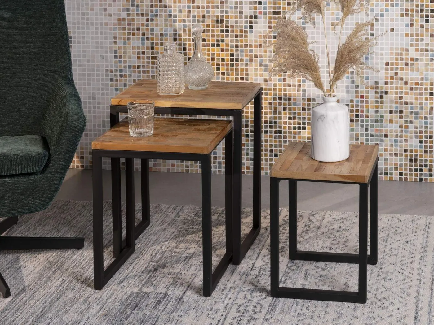 White Label living Suri side table set// White Label living Suri lerakóasztal szett