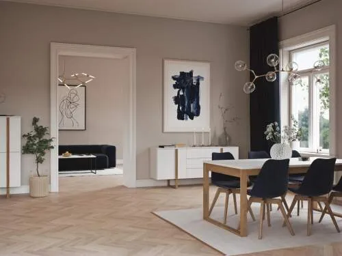 Birka dining table white oak// Birka étkezőasztla fehér tölgy