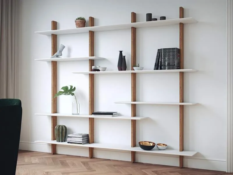 Bridge shelf combination 1 white oak// Bridge polc kombináció fehér tölgy