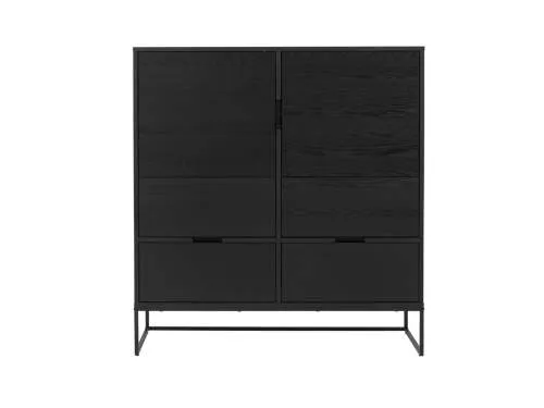 lipp- highboard- veneer- shadow - black - lipp- tálaló-furnérozott - sötétszürke