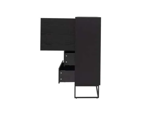 lipp- highboard- veneer- shadow - black - lipp- tálaló-furnérozott - sötétszürke