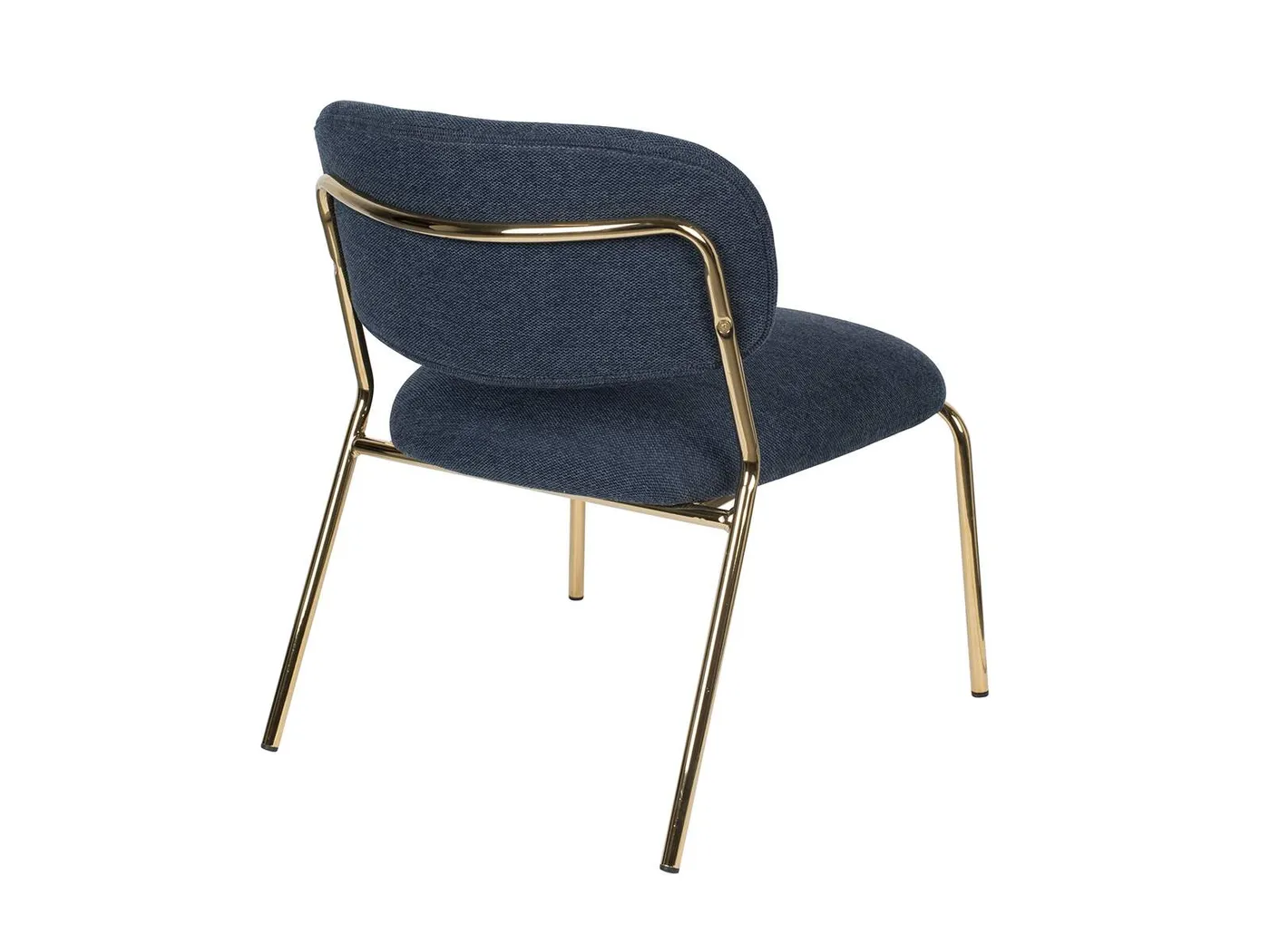 White Label Living Jolien lounge chair dark blue // White Label Living Jolien lounge szék sötétkék