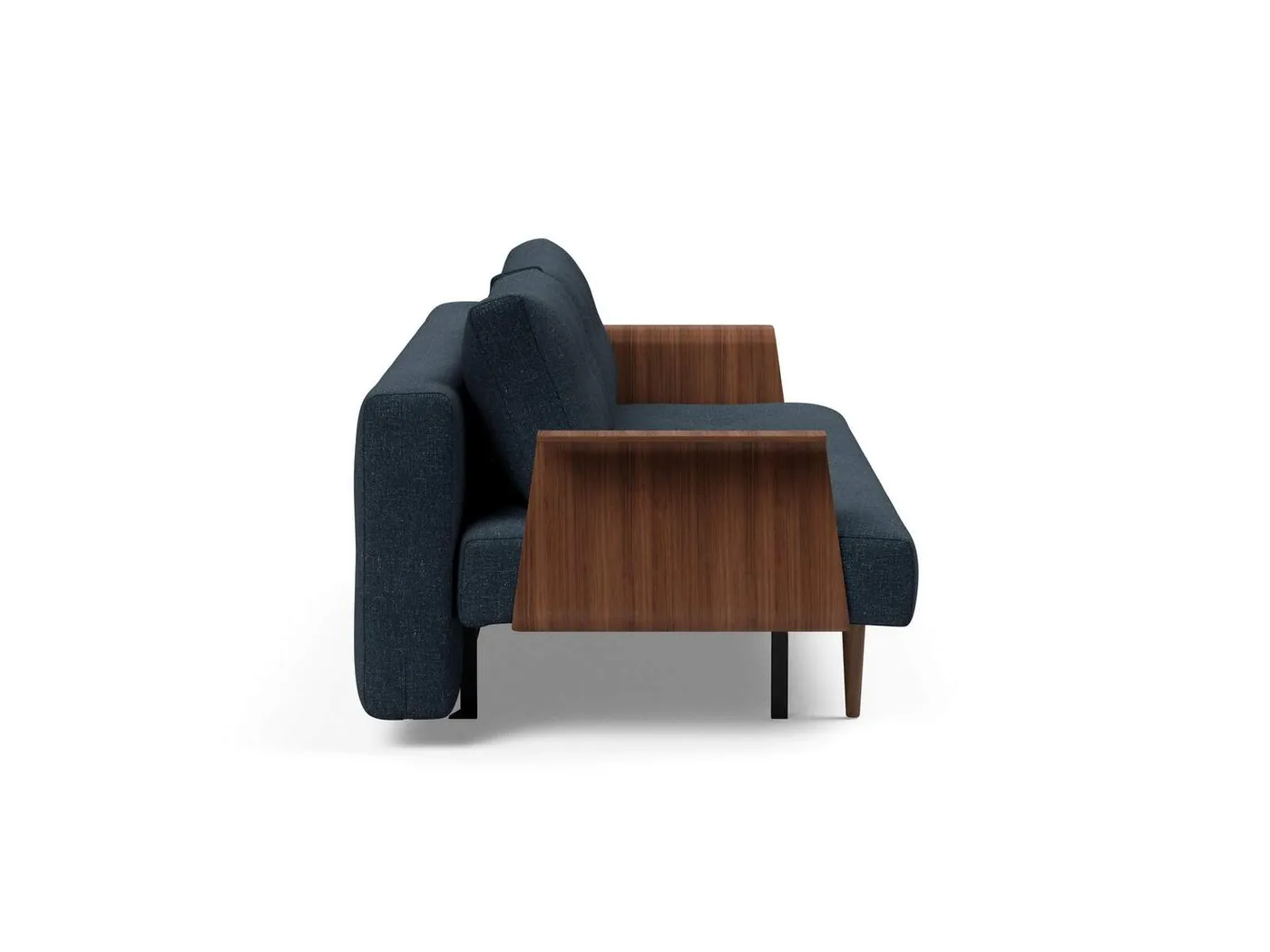 Recast sofa bed with walnut arms// Recast karfás kanapéágy