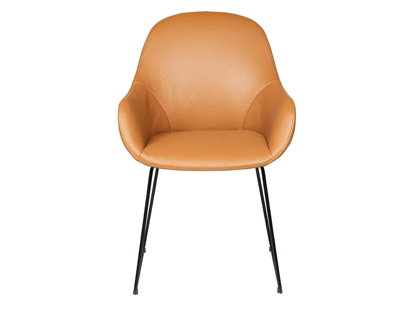 Layla leather amrchair with sled base// Layla bőr karosszék szánkótalppal