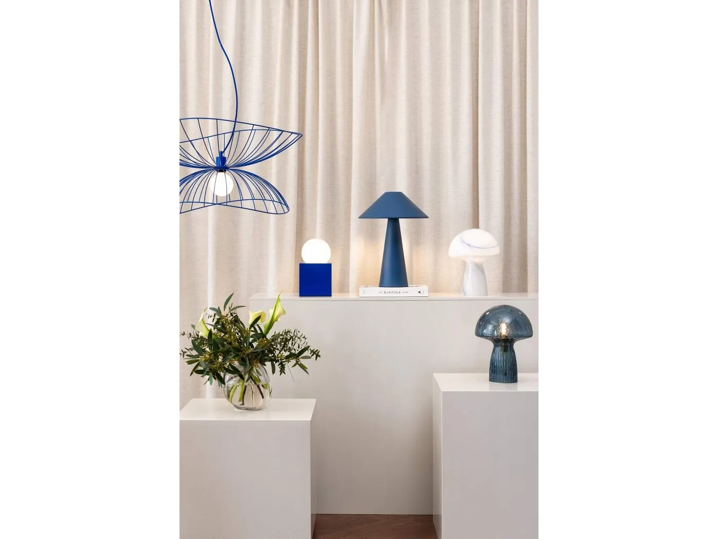 Cannes table lamp blue// Cannes asztali lámpa kék