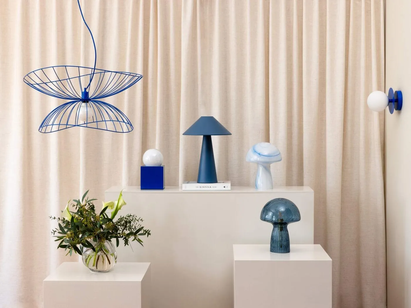 Cannes table lamp blue// Cannes asztali lámpa kék