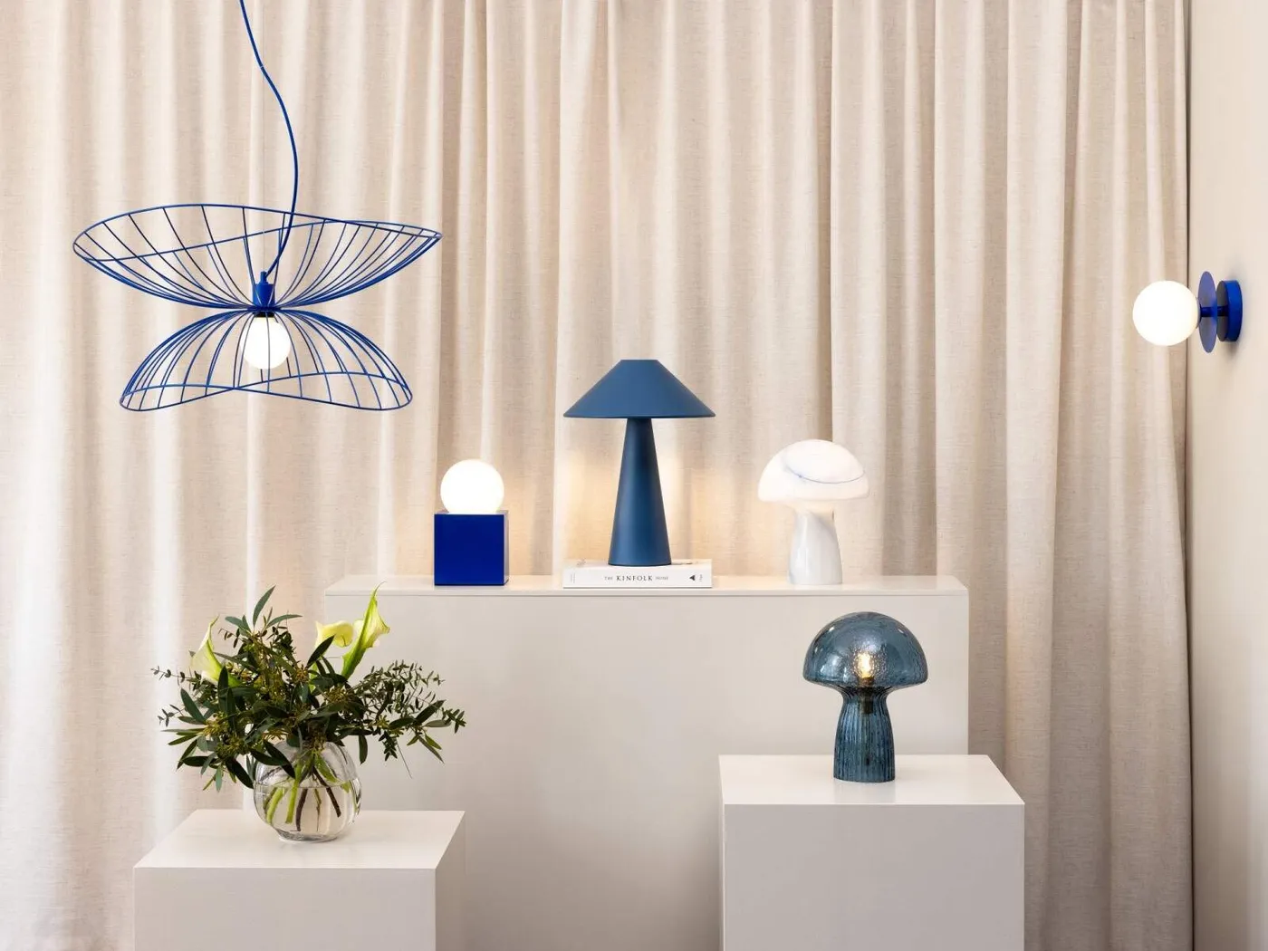 Cannes table lamp blue// Cannes asztali lámpa kék