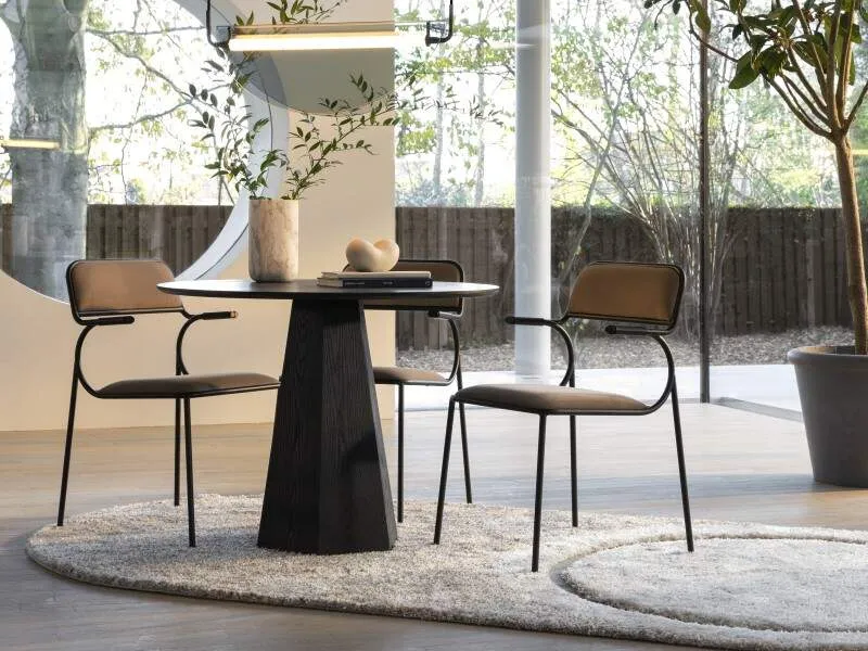 Zuiver Pilar round table black // Pilar kerek asztal fekete