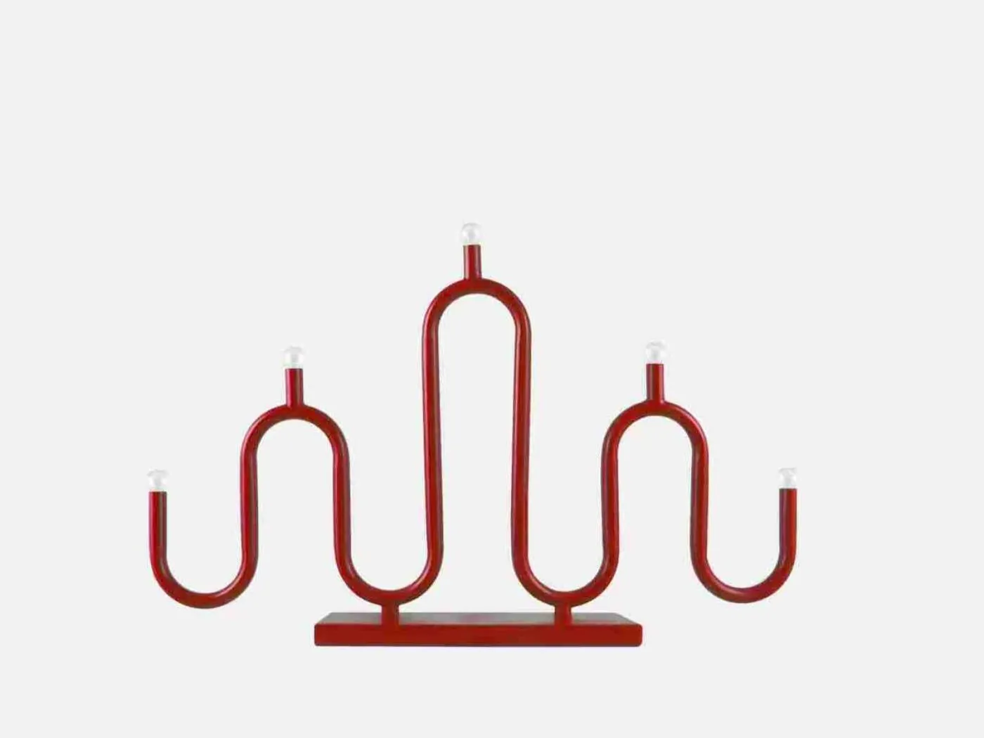 Noel 5 candleholder red// Noel 7 gyertyartó bordó