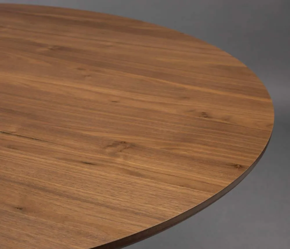 dutchbone- barlet - round- table - 120 cm - walnut- barlet- kerek- asztal- 120 cm - dió-
