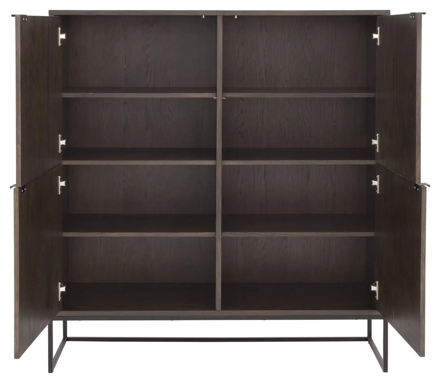 Bali highboard 4d smoked oak// Bali magas komód sötét tölgy 4d