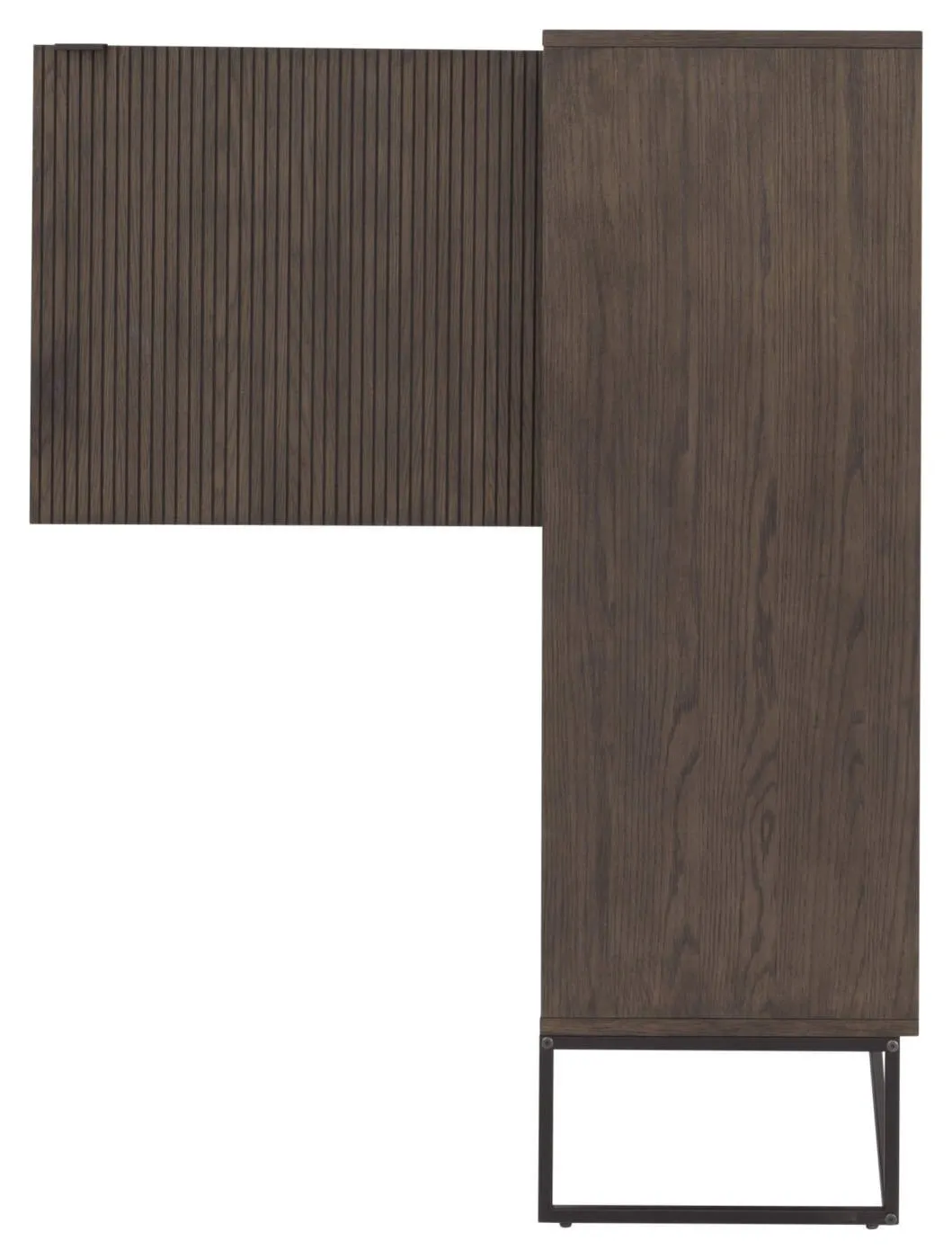 Bali highboard 4d smoked oak// Bali magas komód sötét tölgy 4d