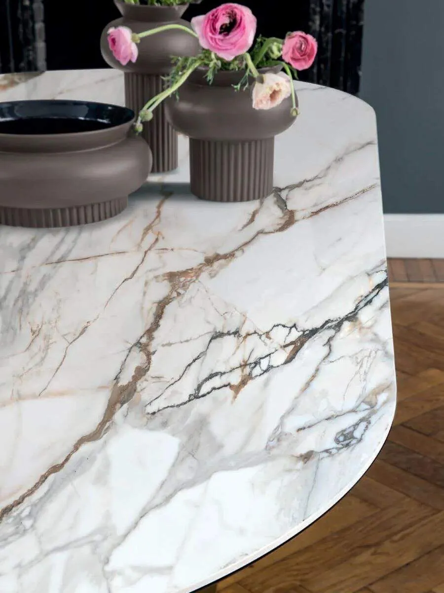 Calligaris P31C marble top // Calligaris P31C márvány mintás asztallap