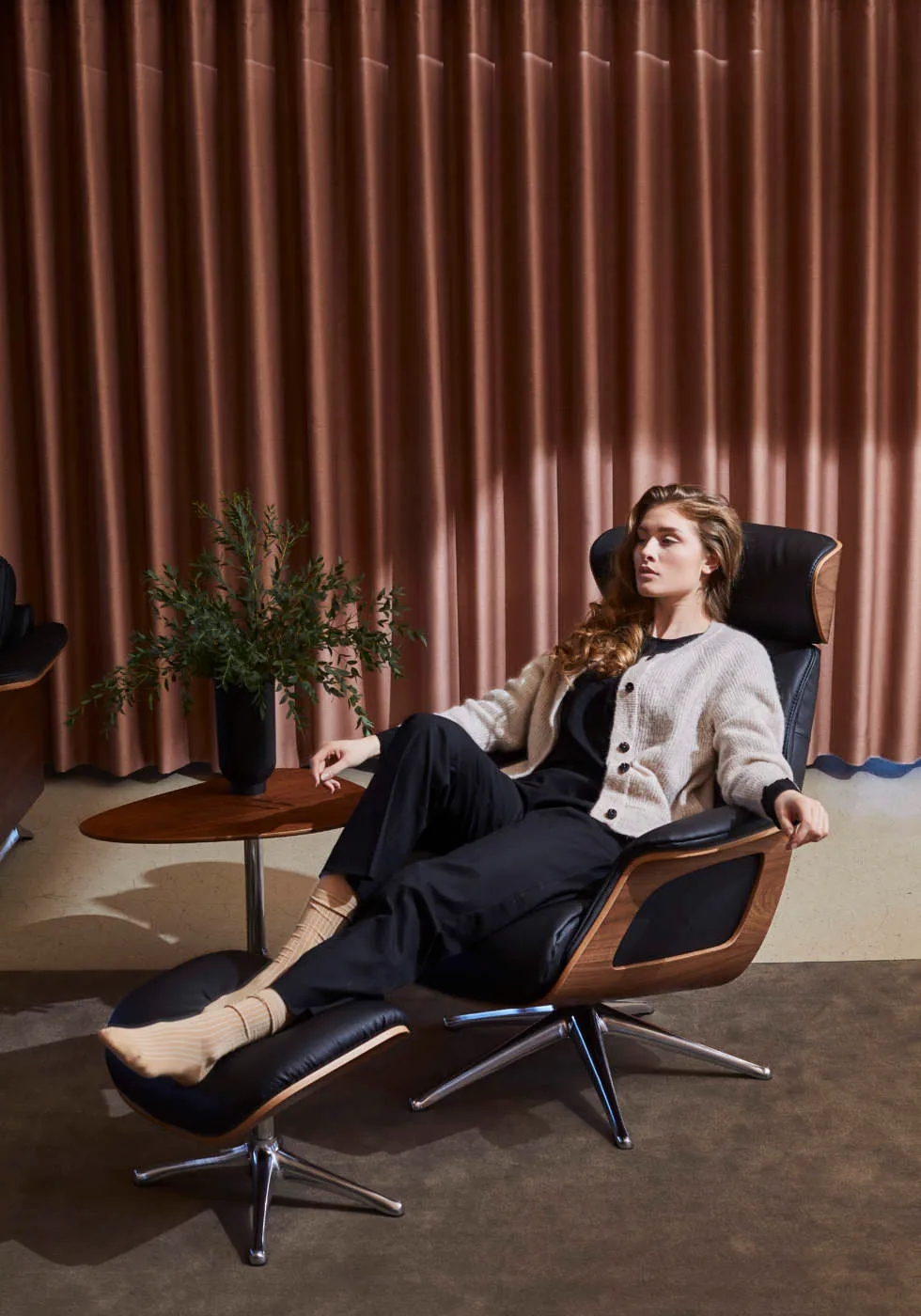 Flexlux Clement leather relax chair // Clement bőr relax fotel