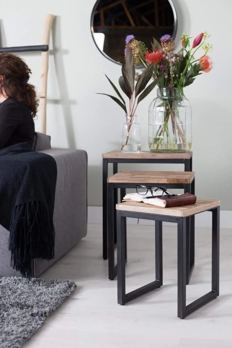 White Label living Suri side table set// White Label living Suri lerakóasztal szett