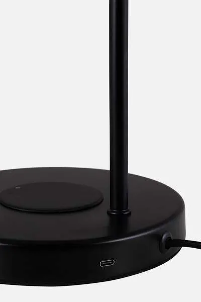 Hubble read lamp with wireless charging black// Hubble olvasólámpa vezeték nélküli fekete