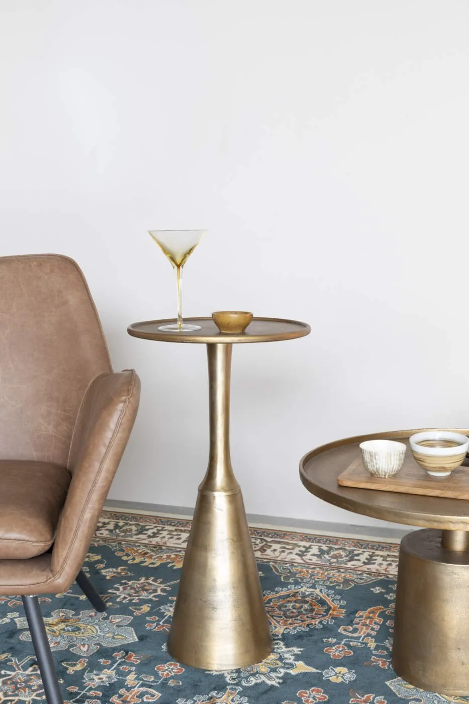 Mason coffee table antique brass// Mason dohányzóasztal réz