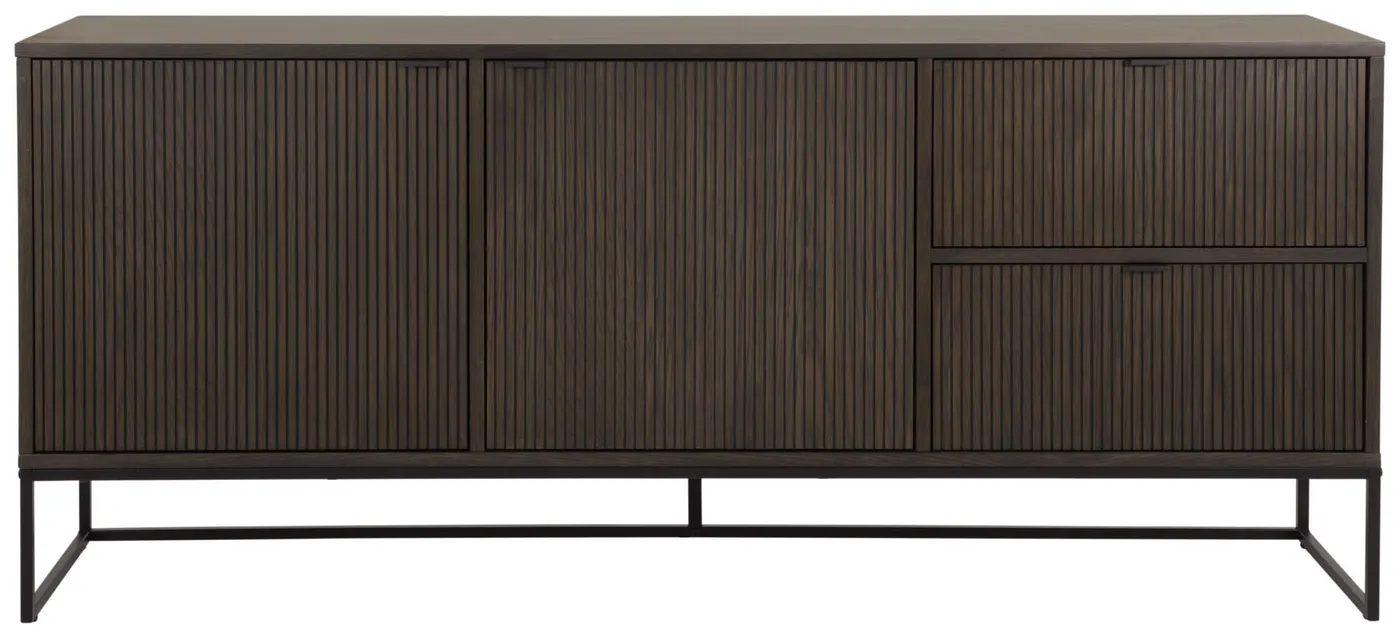 Bali sideboard 2 doors 2 drawers smoked oak// Bali komód 2d 2dr sötét tölgy