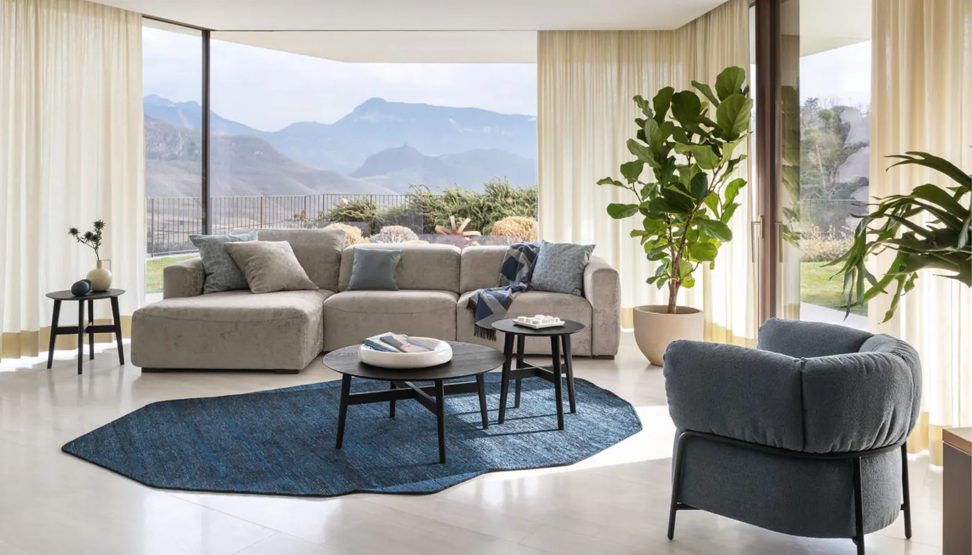 Calligaris Wave 3 seater modular sofa with chaise longue motorized // Wave 3 személyes moduláris kanapé pihenőrésszel motoros