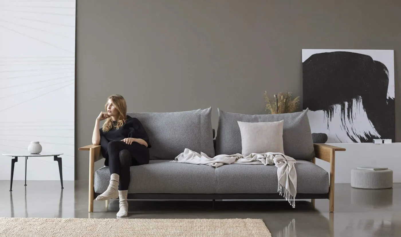 Innovation Living Malloy Wood 3 seater sofa bed // Malloy Wood 3 személyes kanapéágy