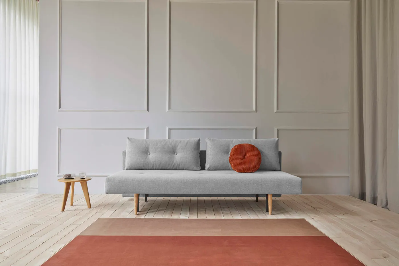 Innovation Recast sofabed grey // Innovation Tecast kanapéágy szürke szemből