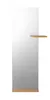 Shift Floor mirror w. shelf - White oiled oak-0
