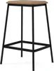 Facet low barstool - Oak-0