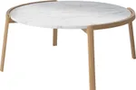 Mix coffee table - Large - White - Olied Oak-10741