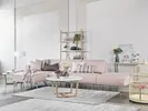 NOIR Modular sofa with chaise longue and open end-0