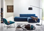 ZEUS Modular sofa with open end and chaise longue-0
