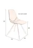 Dutchbone FRANKY bársony étkezőszék // velvet dining chair
