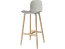 Seed high barstool 76 cm grey white oak legs// Seed bárszék 76 cm szürke fehérített tölgy láb