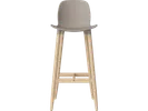 Seed high barstool 76 cm mocca white oak legs// Seed bárszék 76 cm mokka fehérített tölgy láb