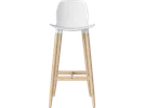 Seed high barstool 76 cm white white oak legs// Seed bárszék 76 cm fehér fehérített tölgy láb