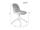 Zuiver Albert Kuip Office swivel chair size // Zuiver Albert Kuip Office irodai forgós szék méret
